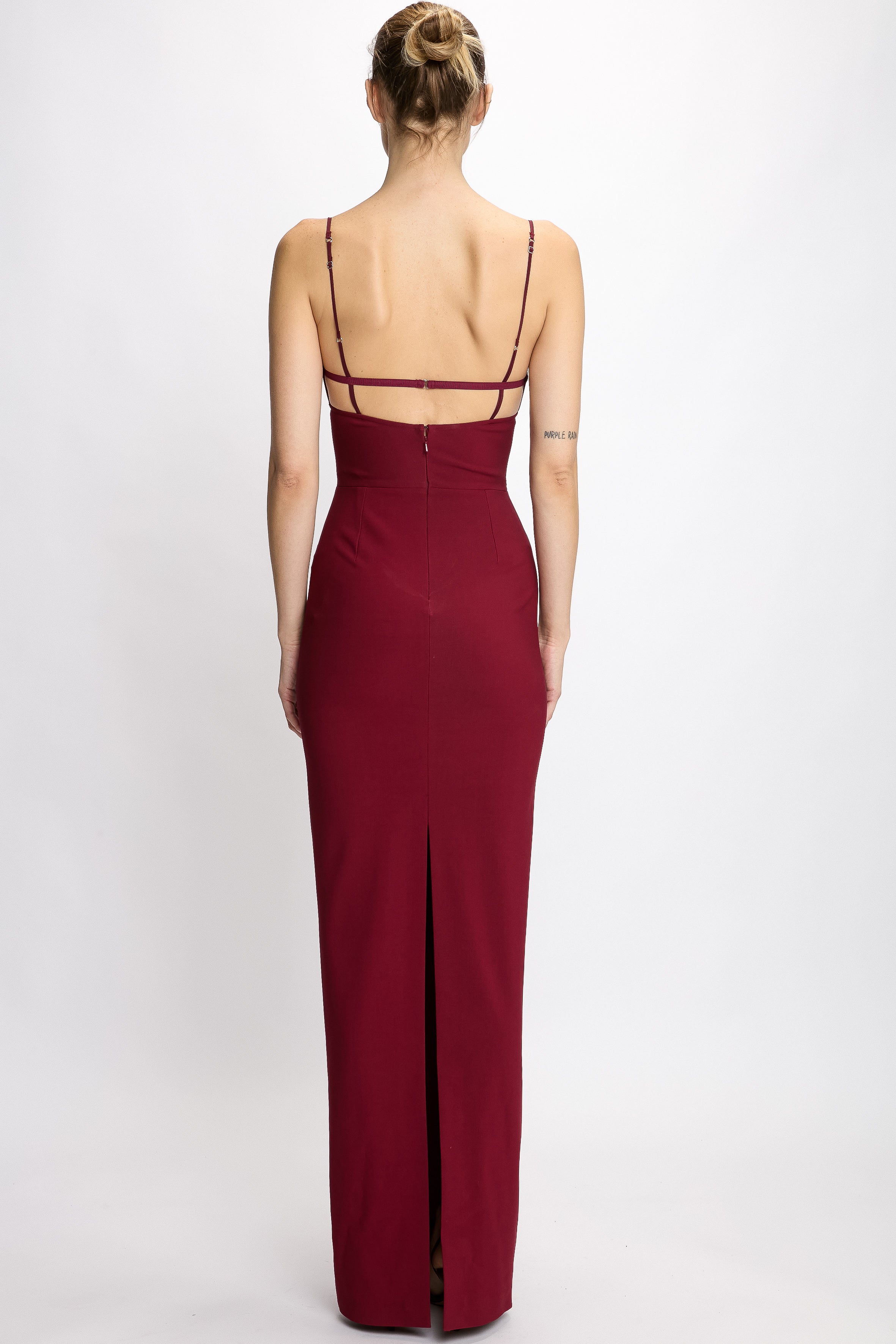 nensi dojaka dress red Nensi Dojaka Red & Brown Asymmetric Maxi Dress Nensi Dojaka
