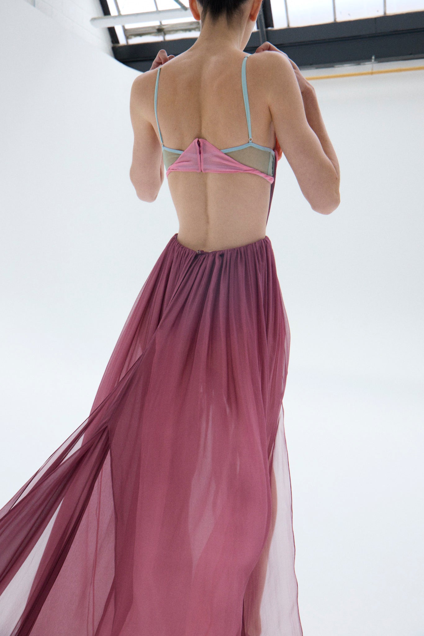 DAHLIA SILK CORSET GOWN 40 DAHLIA SILK CORSET GOWN 40