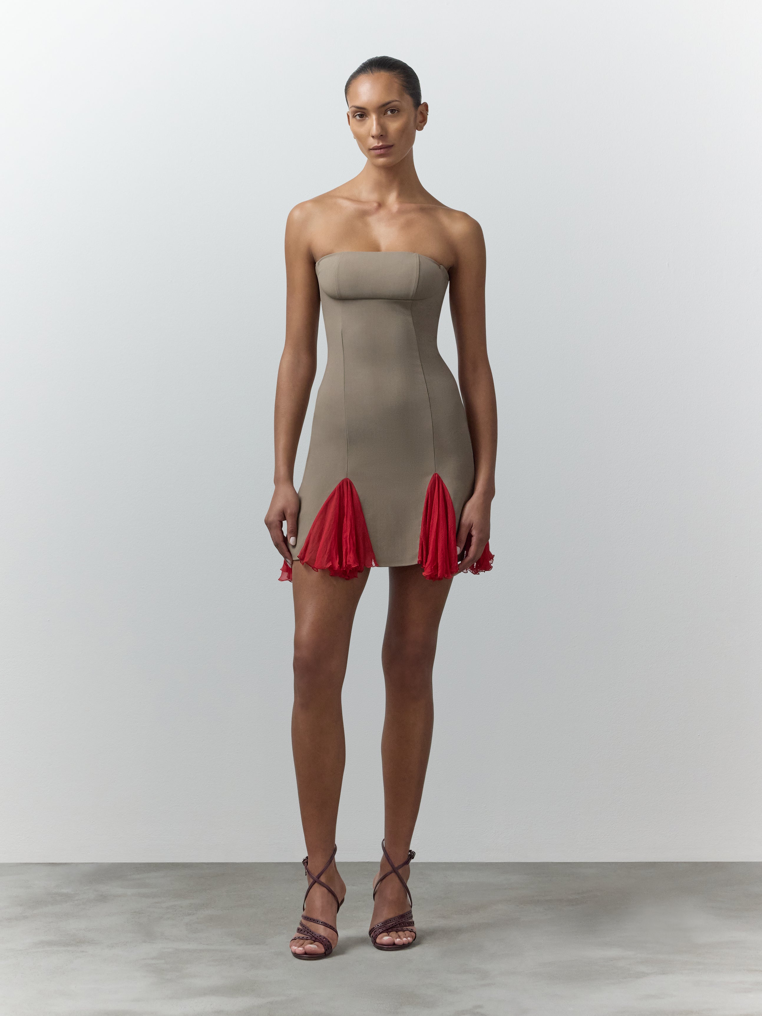 godets short dress Short Godet Dress